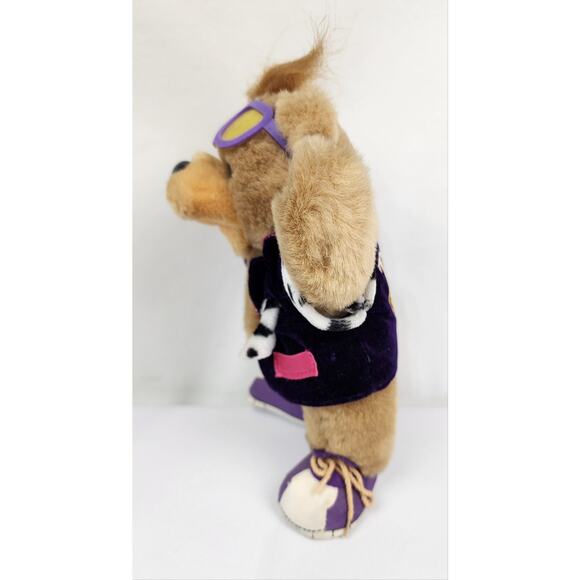 10" Teddy Grahams Stuffed Plush Bear w/sunglasses & Velvet Jacket Nabisco - Picture 5 of 7